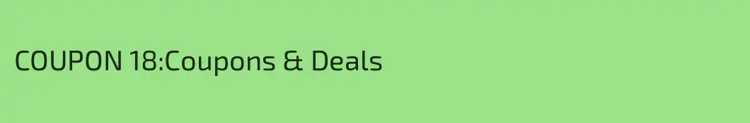 COUPON 18:Coupons & Deals